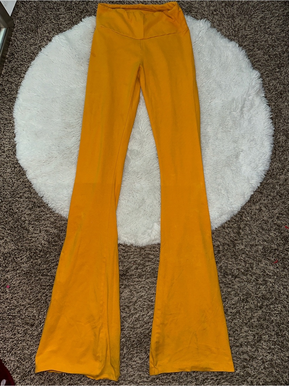 Pretty Lemon Tall mustard yellow 4-way-stretch leggings size Large